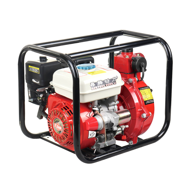 Pompe à eau d'irrigation à double turbine pour moteur à essence